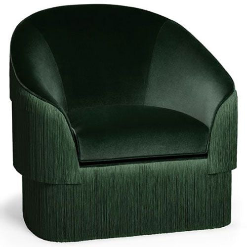 The Emerald Fringe Armchair