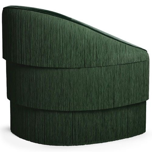 The Emerald Fringe Armchair